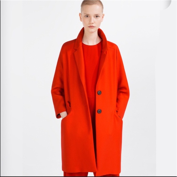 Red coat zara 2018 Clearance